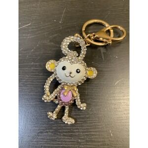 Bling Monkey 3D Keychain Pendant Charm for Purse Bag
